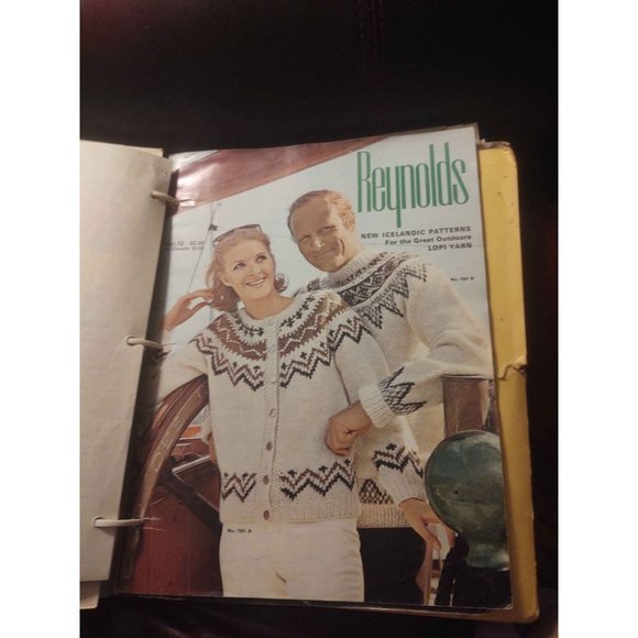 Trapper Keeper full of Vintage Knitting Patterns - Picture 3 of 9